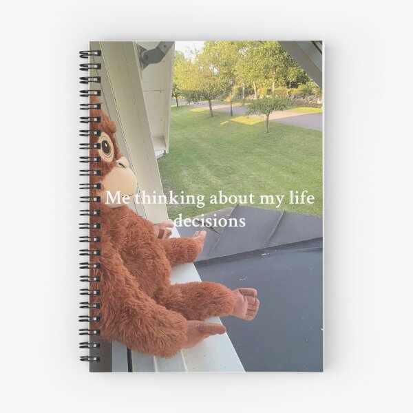 Item preview, Monkey: me thinking about my life decisions designed and sold by Visethic.