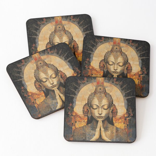 Item preview, Female Bodhisattva Enlightened Buddha Woman in Prayer designed and sold by LabMandala.