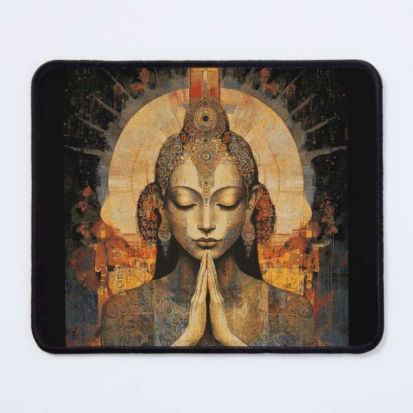Item preview, Female Bodhisattva Enlightened Buddha Woman in Prayer designed and sold by LabMandala.