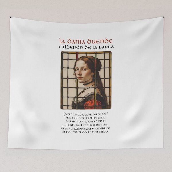 Item preview, Quote from 'The Goblin Lady' by Calderón de la Barca designed and sold by Filologica.