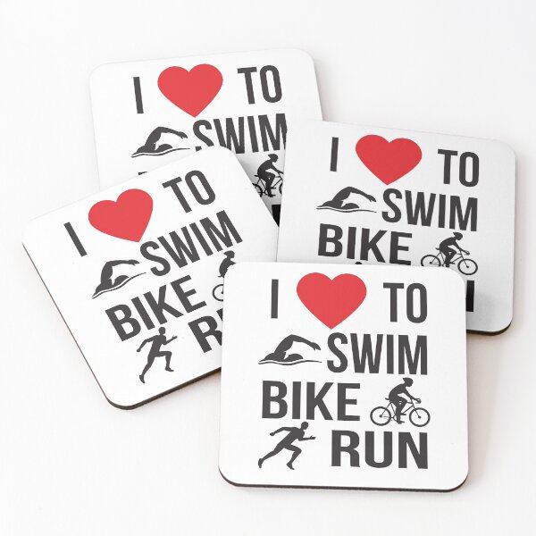 Item preview, I Love To Swim Bike Run, Sport Triathlete designed and sold by overstyle.