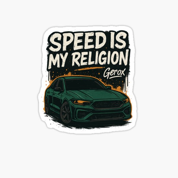 Artikel-Vorschau von Geschwindigkeit ist meine Religion – Urban Graffiti Car Design von Gerox, designt und verkauft von Gerox Designs .