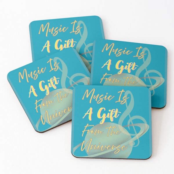 Item preview, Music Is A Gift From The Universe Turquoise designed and sold by BrightrDayMusicArt.