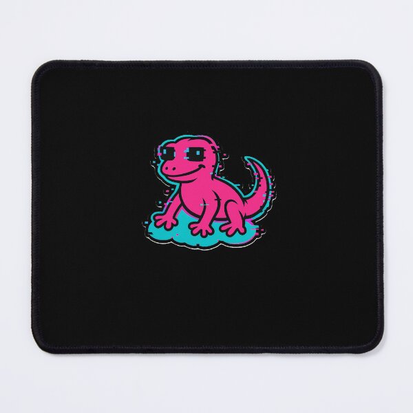 Item preview, Glitch Gecko Pixel Lizard T-Shirt (Neon Vaporwave) designed and sold by amrani20.