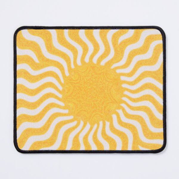 Item preview, Radiant Sunburst Waves in Vibrant Yellow Bold Swirl Modern Abstract designed and sold by trajeado14.