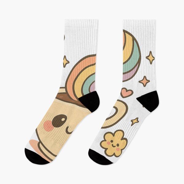 Item preview, Happy Morning Coffee Cup with Pastel Rainbow Steam Retro Kawaii Style designed and sold by ArtDesignTp.