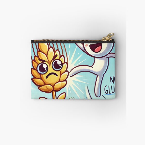 Item preview, Playful Stick Figure Kicking Gluten designed and sold by Zero-Crumb-Zone.