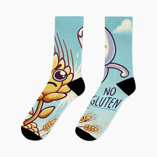 Item preview, Playful Stick Figure Kicking Gluten designed and sold by Zero-Crumb-Zone.