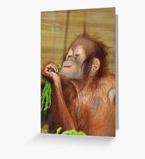 I Love My Greens Greeting Card