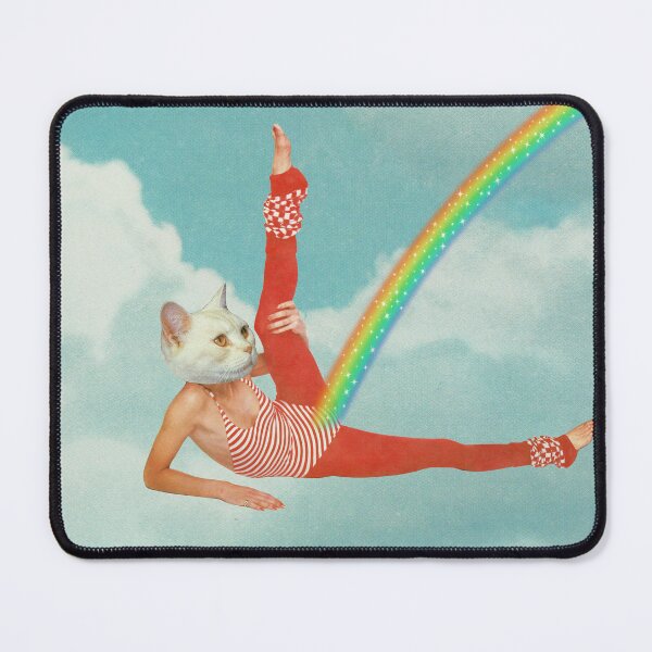 Item preview, Kitty Cat's Rainbow Workout - Retro Cat designed and sold by Vertigo Artography.