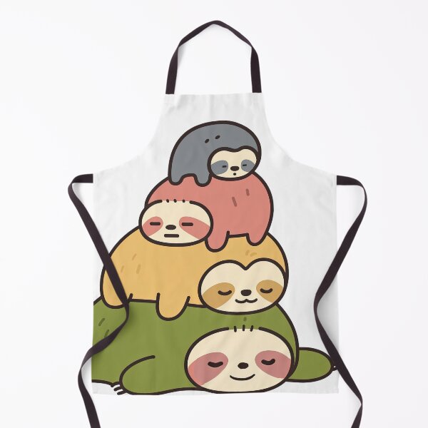 Item preview, "Stack of Cozy Sloths – Cute Animal Illustration" designed and sold by Ericaholicgifts.