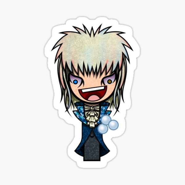 Item preview, David Bowie Iconic Looks - Tribute Art, Chibi Style | Jareth the Goblin King, Labyrinth Masquerade Ball  designed and sold by BitterPillArt.