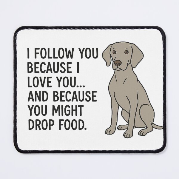 Item preview, This Weimaraner follows you. designed and sold by AlamoArtifactory.