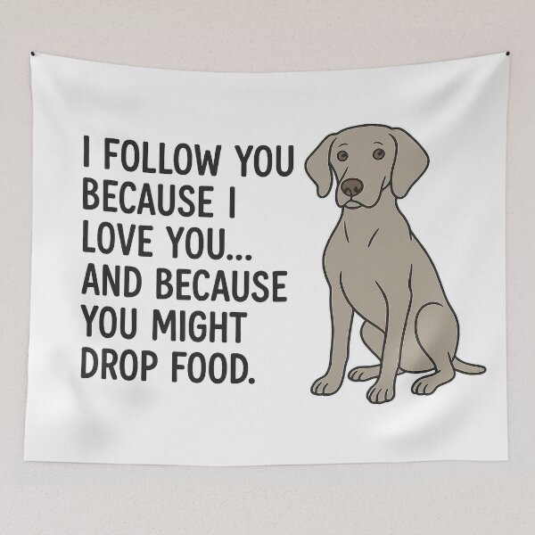 Item preview, This Weimaraner follows you. designed and sold by AlamoArtifactory.