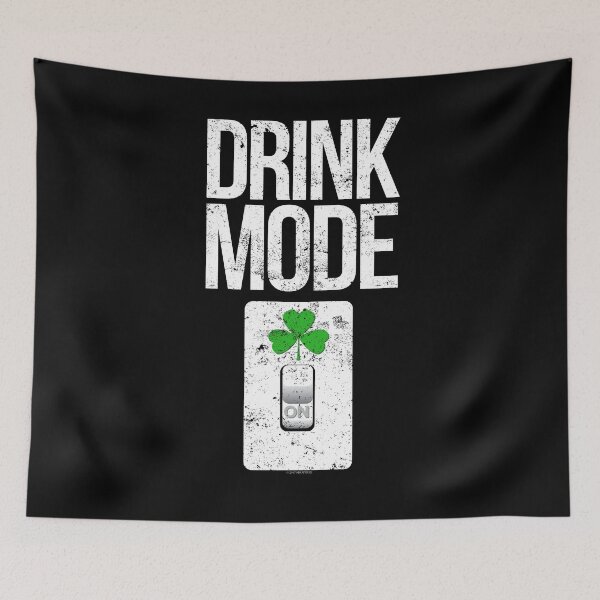 Item preview, Drink Mode On St Patricks Day Funny Irish Drinking Shirt designed and sold by shoppzee.