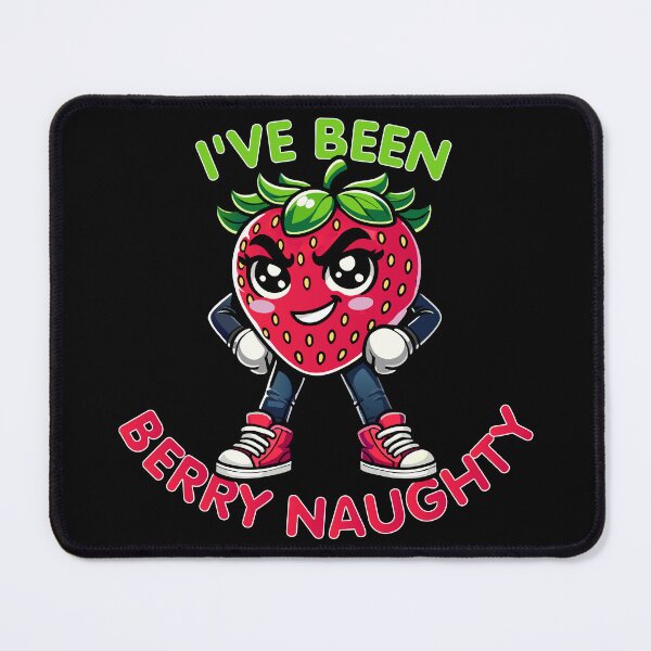 Item preview, Kawaii Berry Naughty Strawberry Funny & Sassy Pun Design designed and sold by Karma Design.