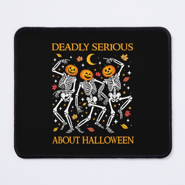 Item preview, Deadly Serious About Halloween Funny Dancing Skeleton Pumpkins Matching Costume designed and sold by Bad Kitty Designz.