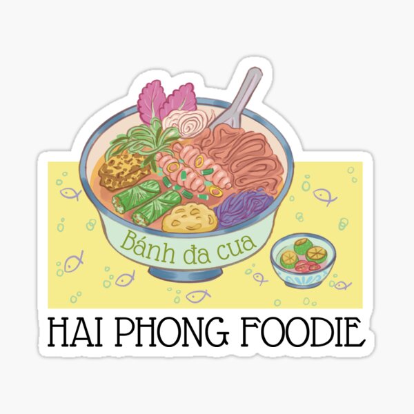 Item preview, Hai Phong Foodie - Vietnamese Crab Noodle Soup Art designed and sold by RosalinesEyes.