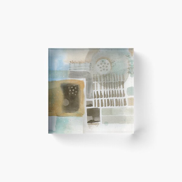 Item preview, Soft Geometric Abstract Watercolor Painting by Montana Artist, Duncan Bullock designed and sold by Duncan Bullock.