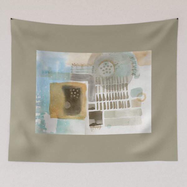 Item preview, Soft Geometric Abstract Watercolor Painting by Montana Artist, Duncan Bullock designed and sold by Duncan Bullock.
