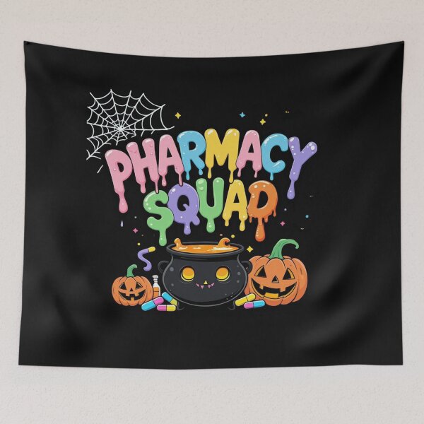 Item preview, Pharmacy Squad Halloween Shirt, Vibes For Pharmacists Crew Tee, Funny Halloween Shirt designed and sold by May K Studio Design.