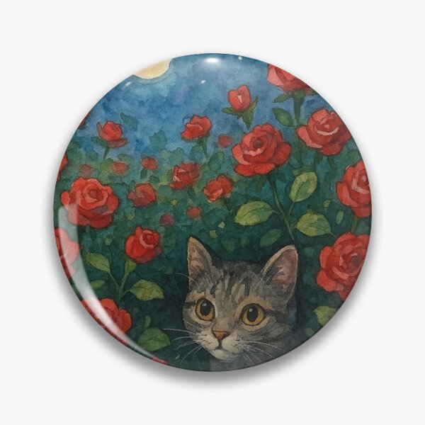 Item preview, Cat Among Roses designed and sold by CAutumnTrapp.