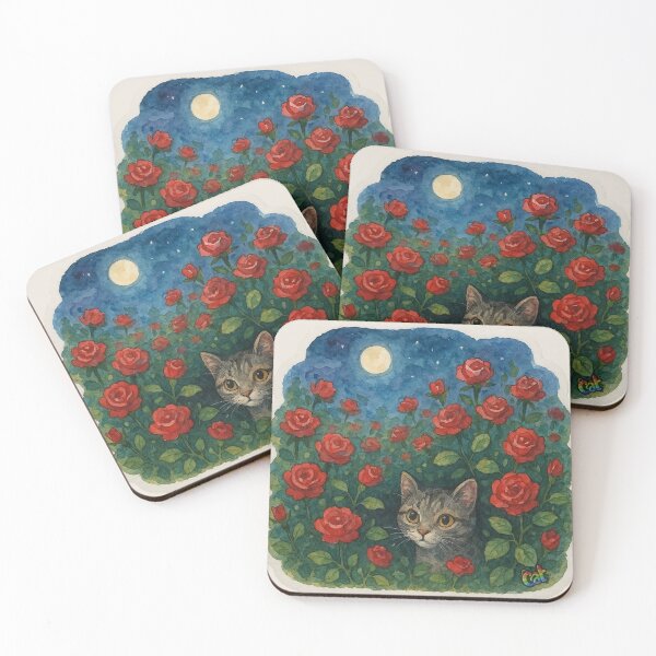 Item preview, Cat Among Roses designed and sold by CAutumnTrapp.