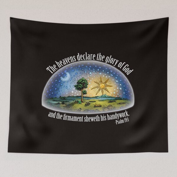 Item preview, Flat Earth - Psalm 191 (The Firmament) Black designed and sold by JavertCrea.