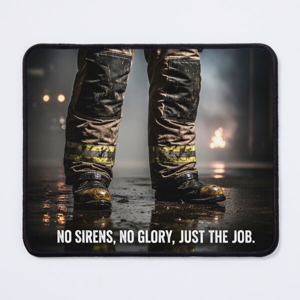 Item preview, No Sirens, No Glory, Just The Job designed and sold by ES Dark & Funny.