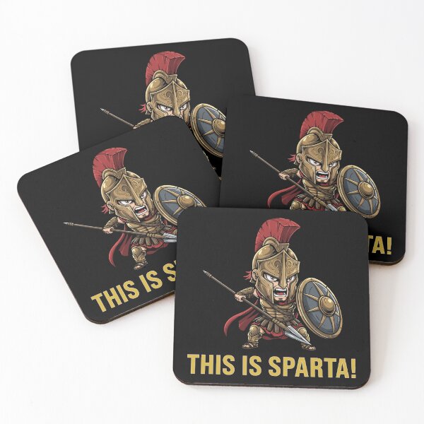 Item preview, This is Sparta - Kawaii Spartan Warrior Greek Meme designed and sold by Karma Design.