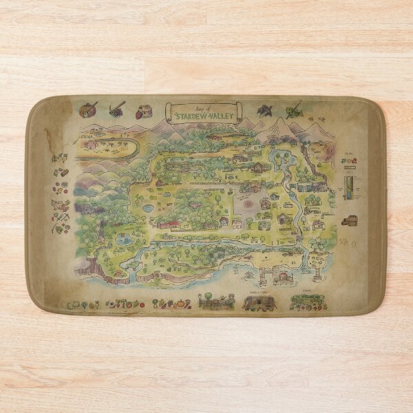 Item preview, Stardew Valley Map Atlas designed and sold by Gautamaa.
