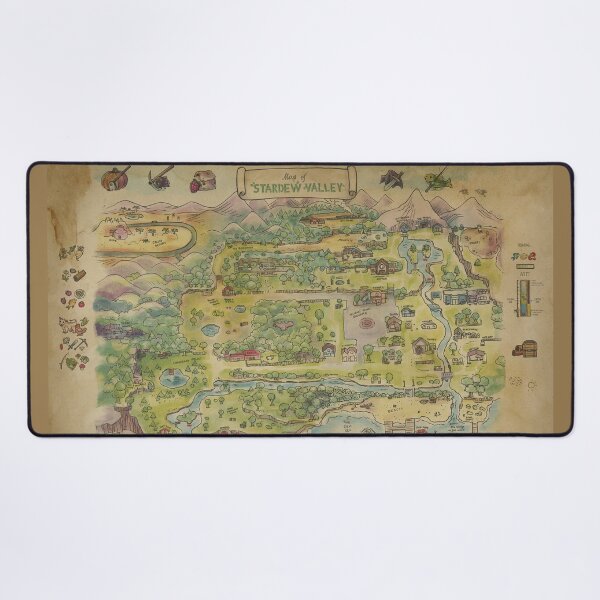 Item preview, Stardew Valley Map Atlas designed and sold by Gautamaa.