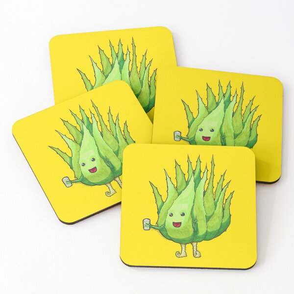 Item preview, Happy aloe with glass designed and sold by SkaraLeo1PL.