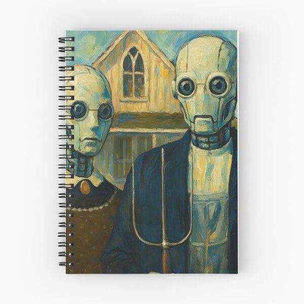 Item preview, American Bot Gothic designed and sold by ai-depot.
