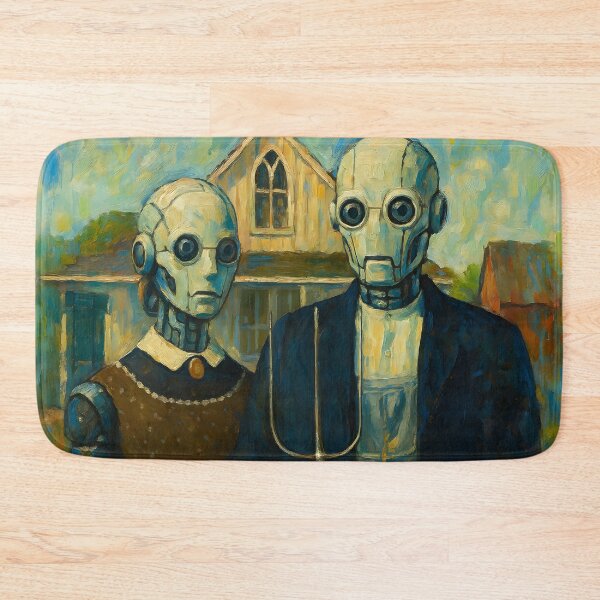 Item preview, American Bot Gothic designed and sold by ai-depot.