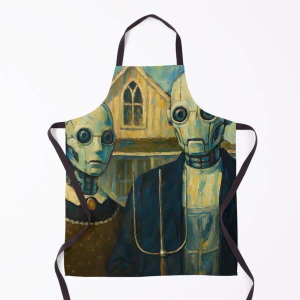 Item preview, American Bot Gothic designed and sold by ai-depot.