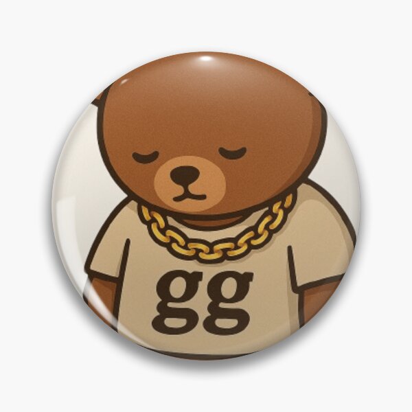 Item preview, Chill Bear with Gold Chain | BKANR WARE Streetwear Animal Art designed and sold by BKANRwear.