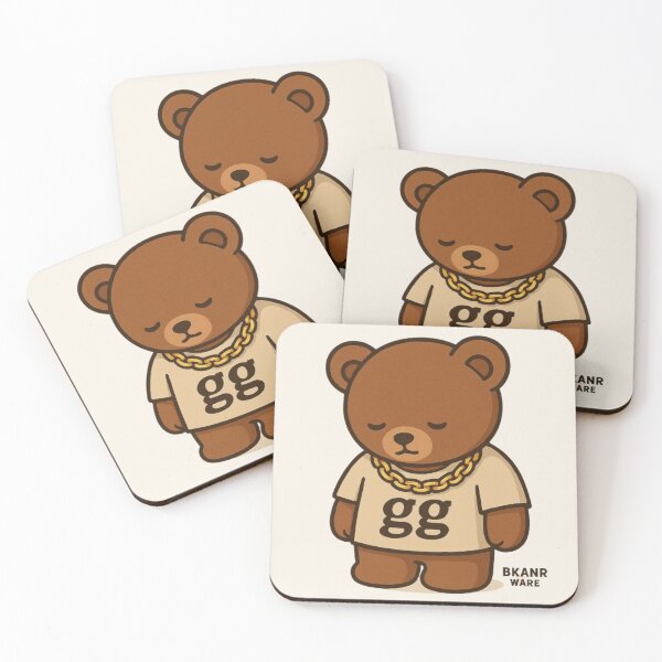 Item preview, Chill Bear with Gold Chain | BKANR WARE Streetwear Animal Art designed and sold by BKANRwear.
