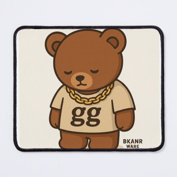 Item preview, Chill Bear with Gold Chain | BKANR WARE Streetwear Animal Art designed and sold by BKANRwear.