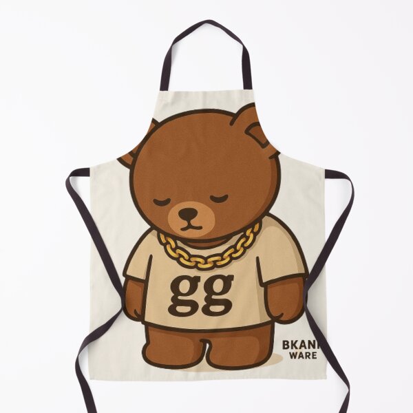 Item preview, Chill Bear with Gold Chain | BKANR WARE Streetwear Animal Art designed and sold by BKANRwear.