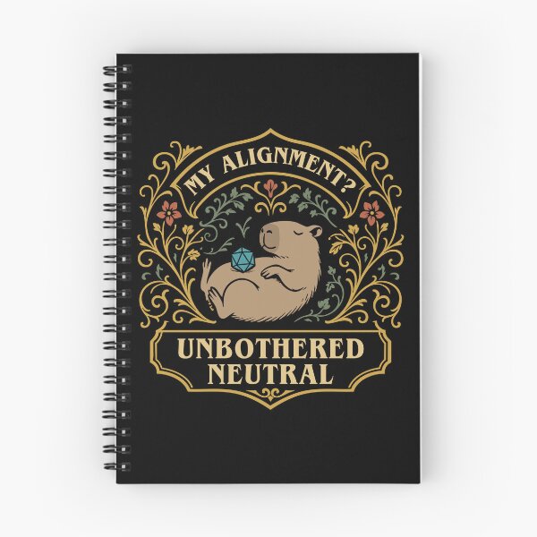 Item preview, Unbothered Neutral Alignment Funny Capybara designed and sold by pixeptional.