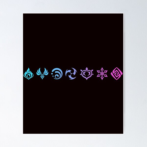 Item preview, Genshin Impact Elements designed and sold by Valen-PleinAir.
