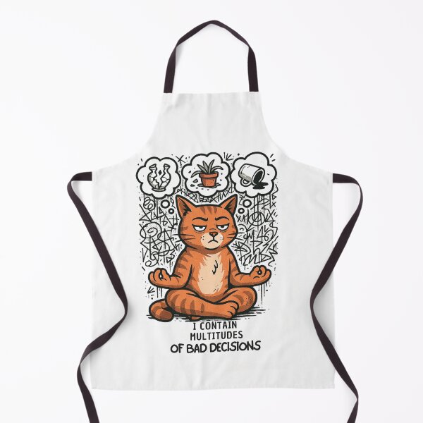 Item preview, "I Contain Crowds" Funny Cat Meme Graffiti Sticker designed and sold by catastrocat.