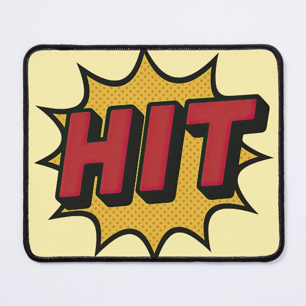 Item preview, HIT! – Retro Comic Burst designed and sold by jgvisualarts.