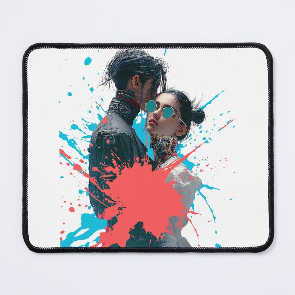 Item preview, Cybernetic Lovers in Paint Chaos designed and sold by pkvorakorn.