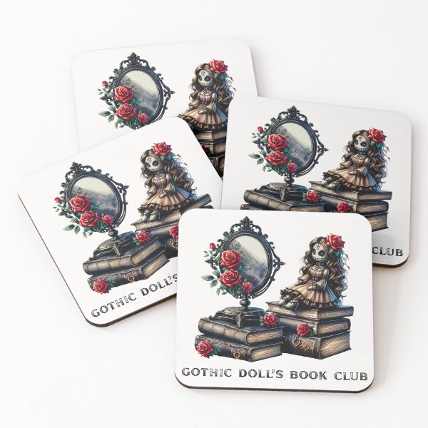 Artikelvorschau, Gothic Puppenbuchclub Wohndeko | Vintage Bücher & gruselige Spiegelaccessoires entworfen und verkauft von Compass and a Camera.