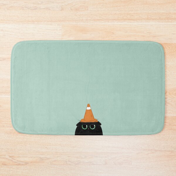 Item preview, Cat with traffic cone designed and sold by vintagejudy.