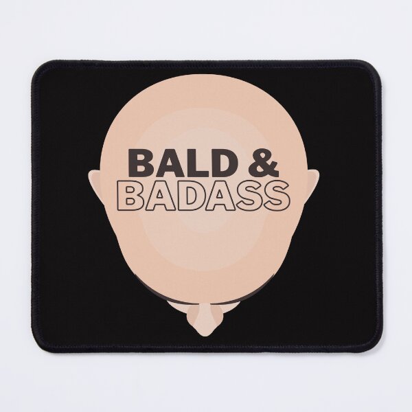 Item preview, Bald & Badass Tee, Baldness Pride Shirt, Unisex T-Shirt, Men's Tee, Bald Head Gift, Shaved Head Top designed and sold by Orens POD.