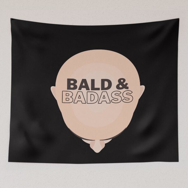 Item preview, Bald & Badass Tee, Baldness Pride Shirt, Unisex T-Shirt, Men's Tee, Bald Head Gift, Shaved Head Top designed and sold by Orens POD.
