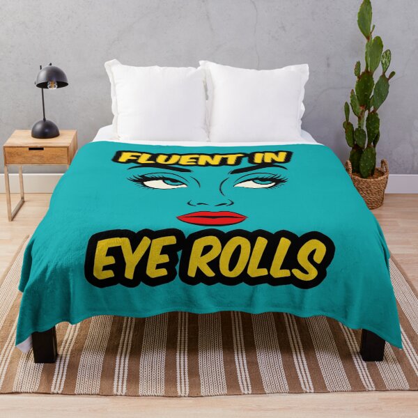 Item preview, Fluent In Eye Rolls (Blue Edition) designed and sold by IKDG.